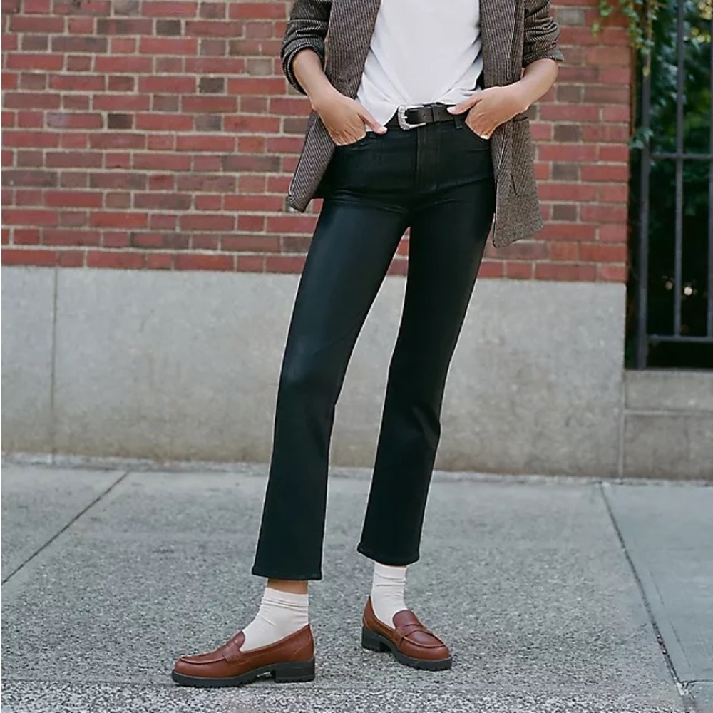 Paige Denim Black Coated Cindy Jeans